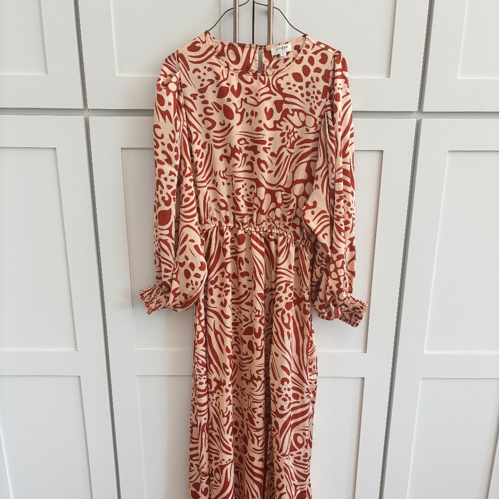 Orange Umgee Maxi Dress Size M
